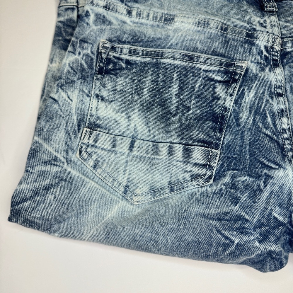 Evolution In Design Jeans Mens 30 Dark Blue Denim Acid Wash Men YTK 90’s - Picture 9 of 13